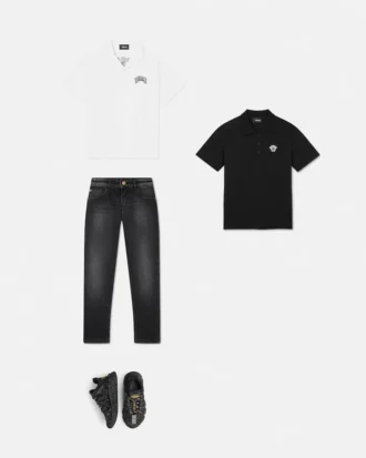 Kids Embroidered Cotton-Piqu&eacute; Polo