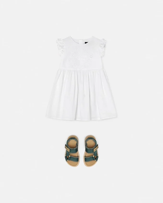 Kids Embroidered Cotton-Poplin Dress Kids Embroidered Cotton-Poplin Dress