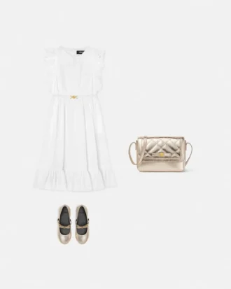 Kids Embroidered Cotton-Poplin Dress