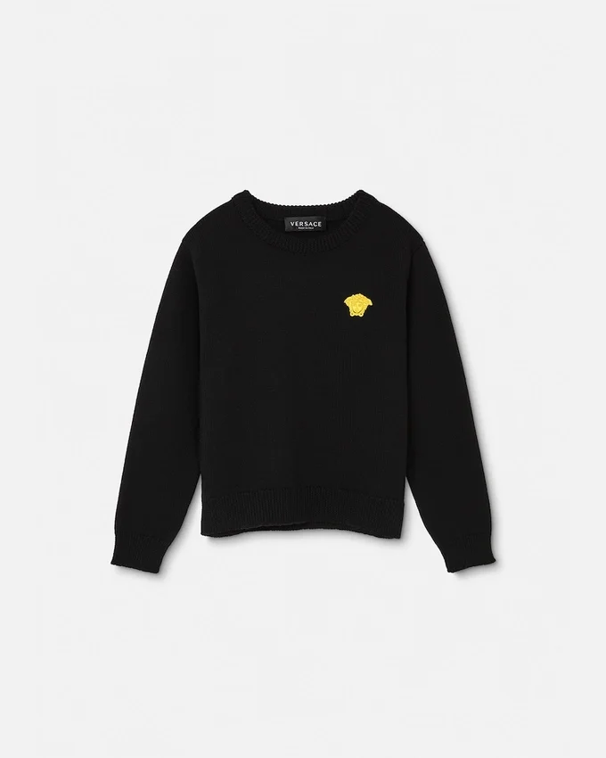 Kids Embroidered Wool Knit Sweater Kids Embroidered Wool Knit Sweater