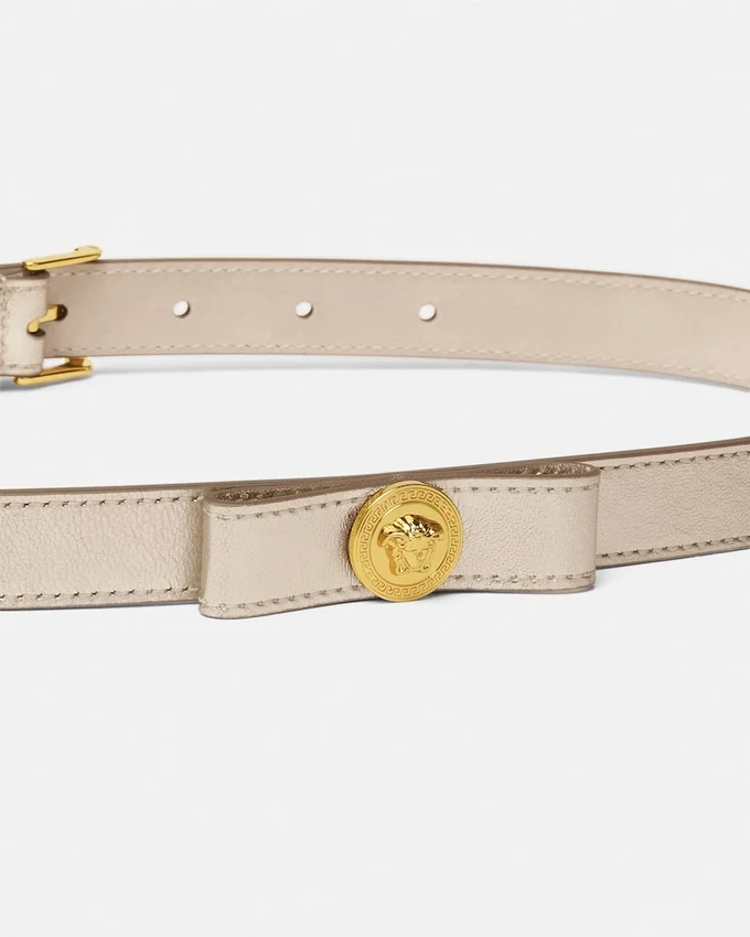 Kids Gianni Ribbon Metallic Belt 2 cm Kids Gianni Ribbon Metallic Belt 2 cm
