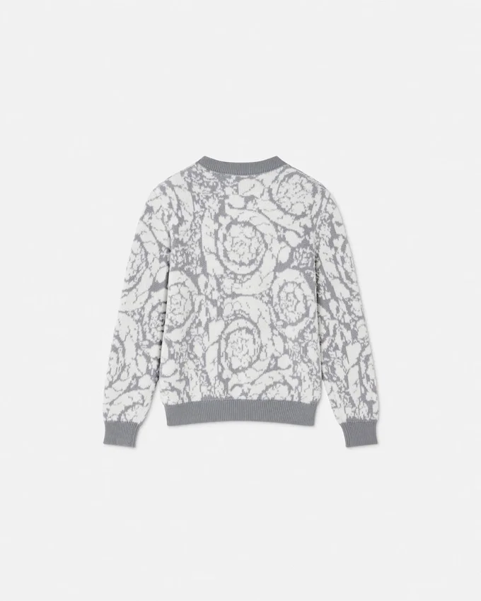 Kids Jacquard Cotton-Blend Knit Sweater Kids Jacquard Cotton-Blend Knit Sweater