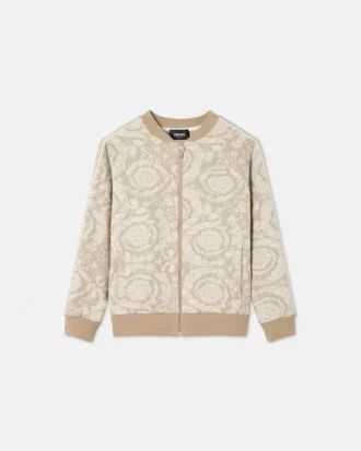 Kids Jacquard Cotton-Jersey Zip Sweatshirt