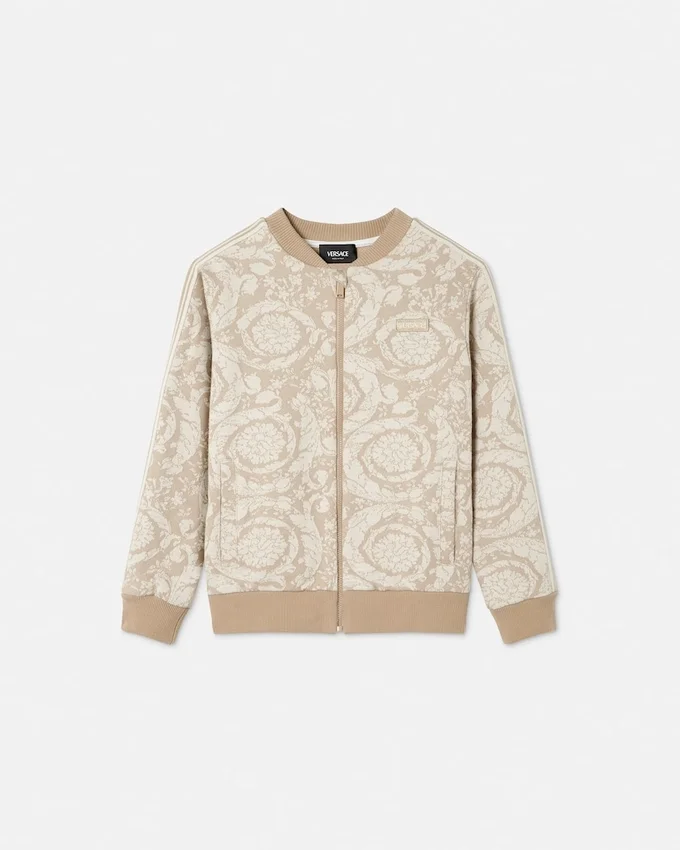 Kids Jacquard Cotton-Jersey Zip Sweatshirt Kids Jacquard Cotton-Jersey Zip Sweatshirt