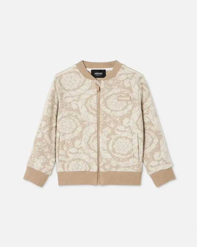Kids Jacquard Cotton-Jersey Zip Sweatshirt Kids Jacquard Cotton-Jersey Zip Sweatshirt