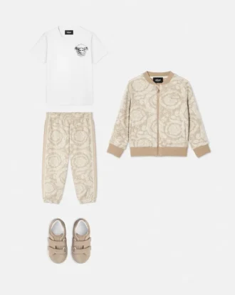 Kids Jacquard Cotton-Jersey Sweatpants