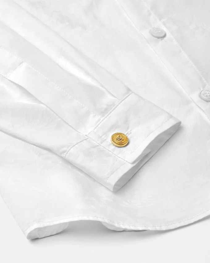 Kids Jacquard Cotton-Poplin Shirt Kids Jacquard Cotton-Poplin Shirt