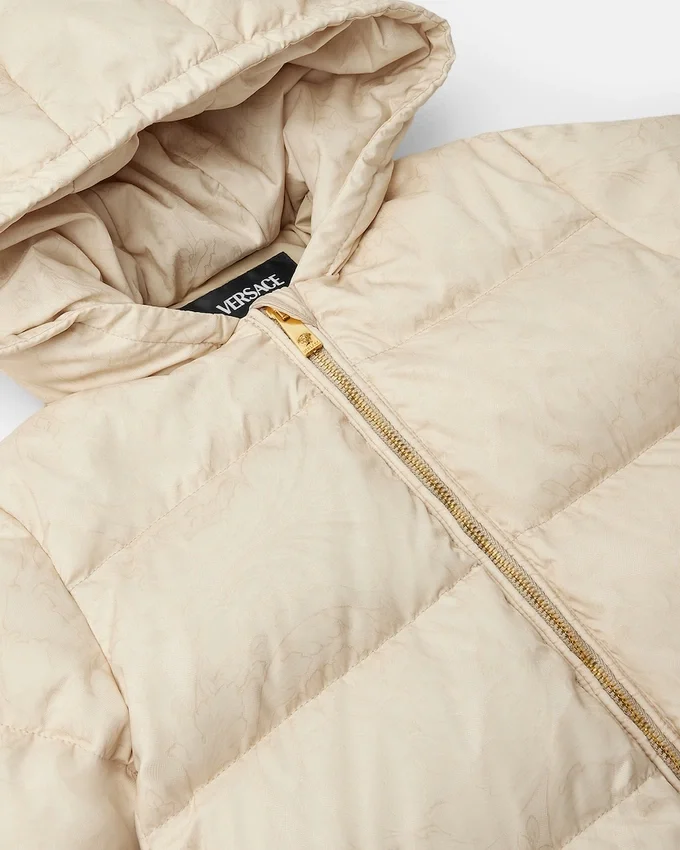 Kids Jacquard Nylon Padded Puffer Kids Jacquard Nylon Padded Puffer