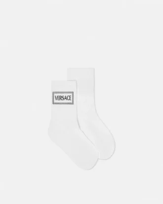 Kids Jacquard Ribbed Cotton Socks