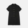 Kids Jacquard Satin Pleated Shirt Dress Kids Jacquard Satin Pleated Shirt Dress