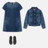 Kids Lasered Denim Blouson Kids Lasered Denim Blouson