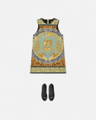 Kids Printed Cotton-Gabardine Dress