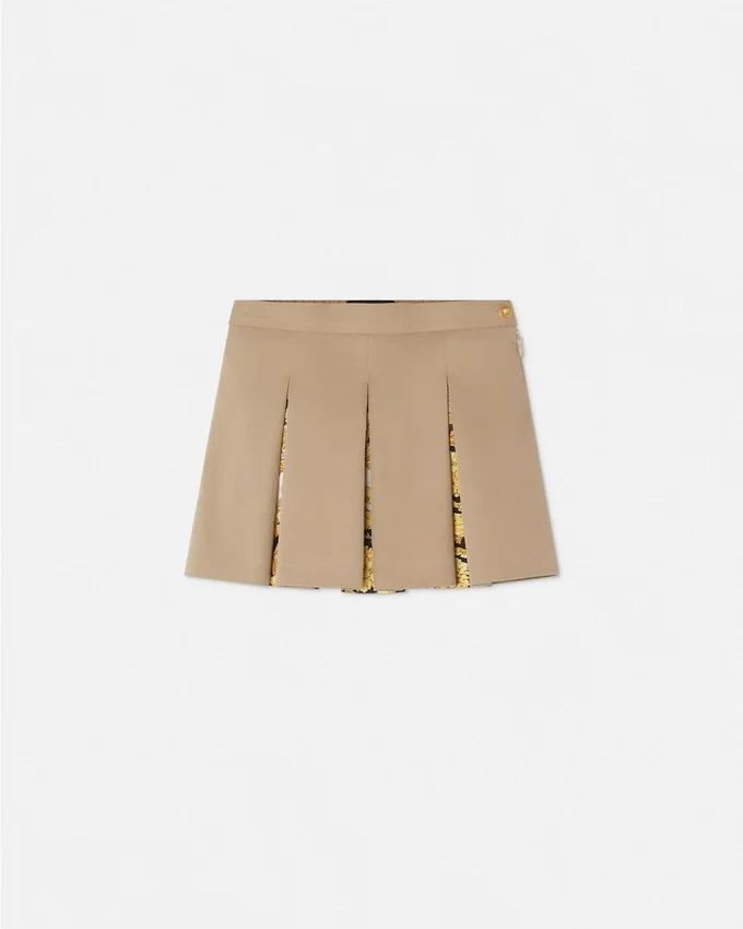 Kids Printed Cotton-Gabardine Pleated Skirt Kids Printed Cotton-Gabardine Pleated Skirt