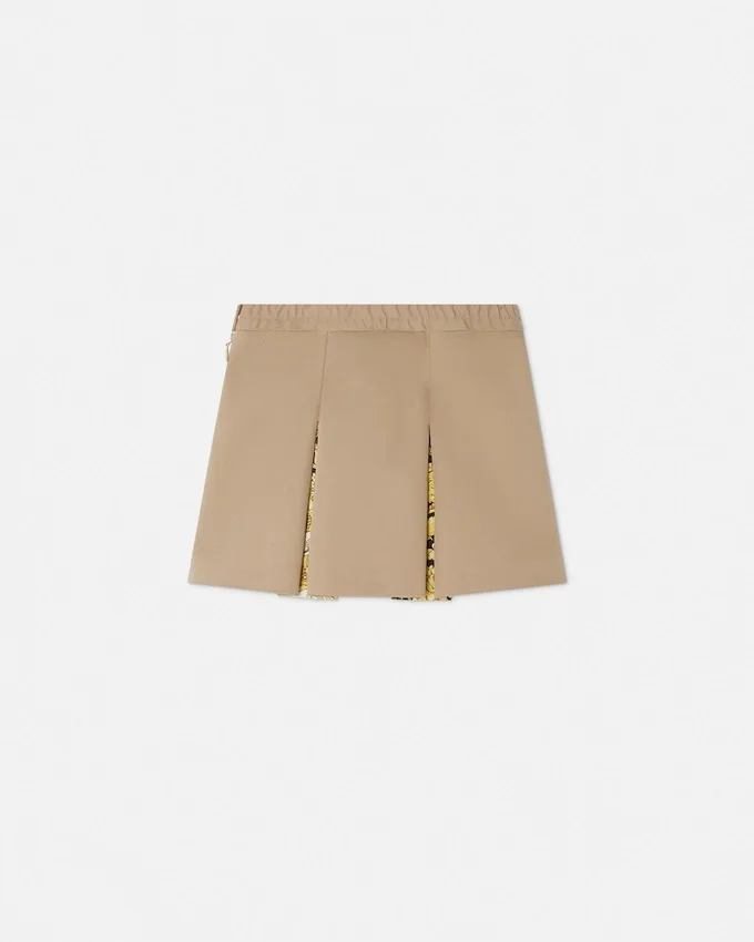 Kids Printed Cotton-Gabardine Pleated Skirt Kids Printed Cotton-Gabardine Pleated Skirt