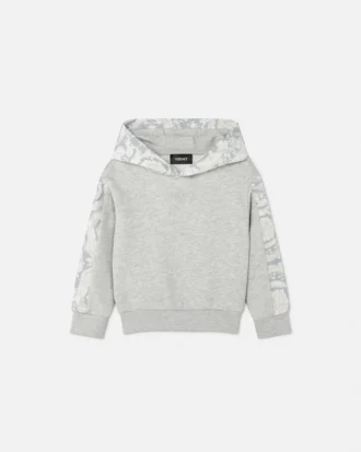 Kids Printed Cotton-Jersey Hoodie