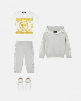 Kids Printed Cotton-Jersey Hoodie