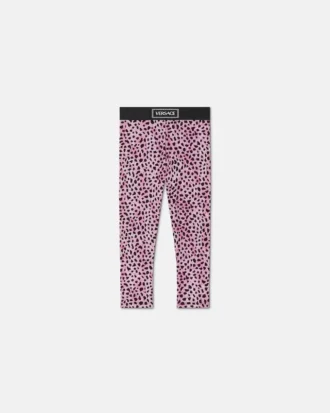 Kids Printed Cotton-Jersey Leggings