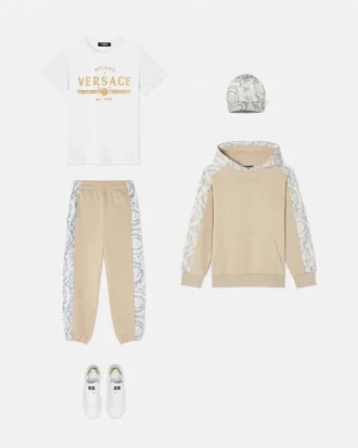 Kids Printed Cotton-Jersey Hoodie