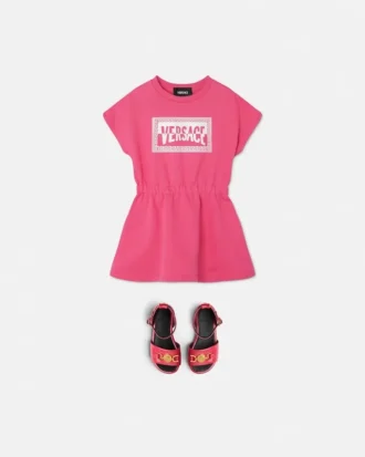 Kids Printed Cotton-Jersey Sweatshirt Dress