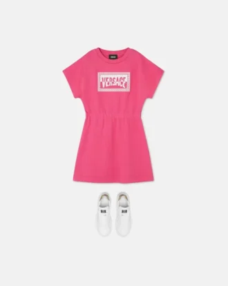 Kids Printed Cotton-Jersey Sweatshirt Dress