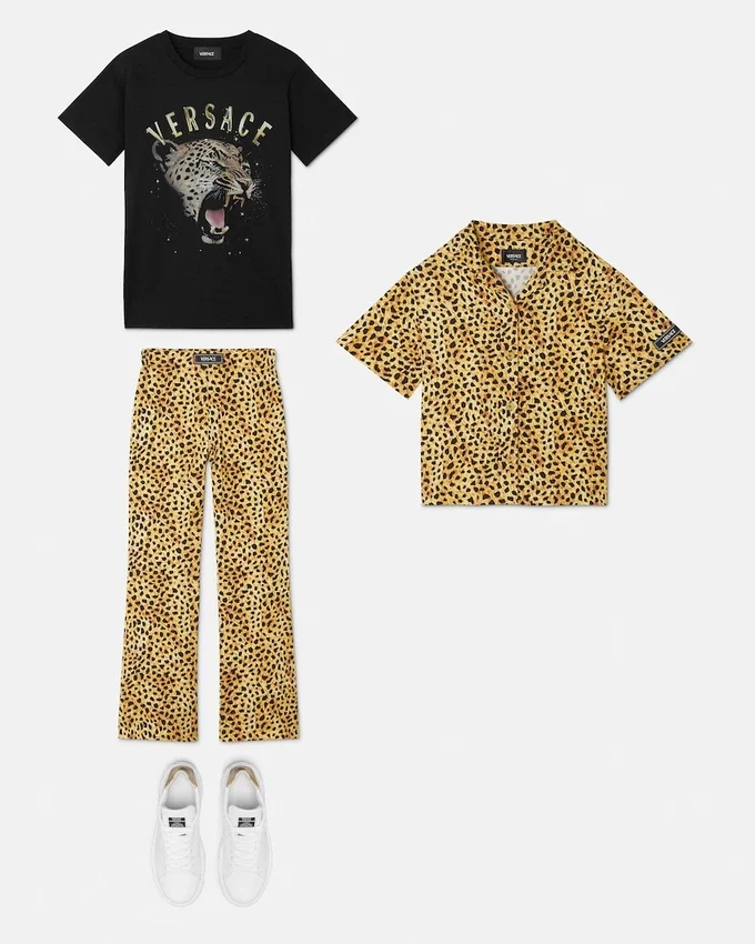 Kids Printed Cady Pants Kids Printed Cady Pants