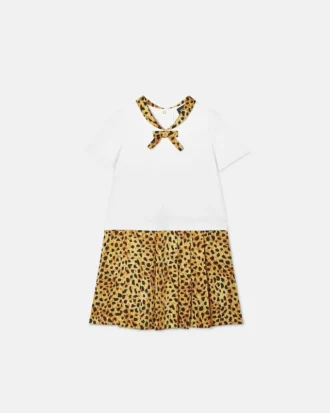 Kids Printed Cotton-Jersey Twill Dress