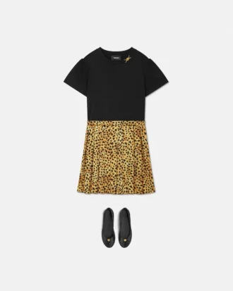 Kids Printed Cotton-Jersey Twill Dress