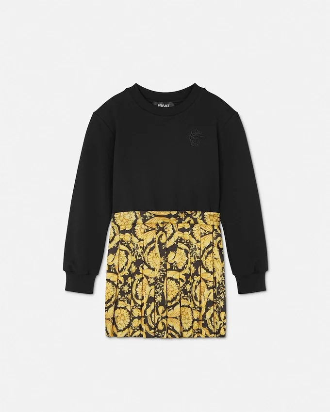 Kids Printed Cotton-Jersey Twill Sweatshirt Dress Kids Printed Cotton-Jersey Twill Sweatshirt Dress