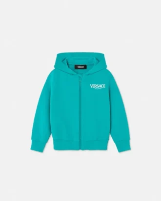 Kids Printed Cotton-Jersey Zip Hoodie