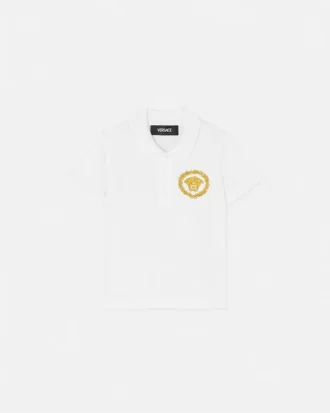 Kids Printed Cotton-Piqu&eacute; Polo