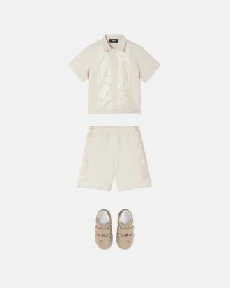 Kids Printed Milano-Stitch Sweat Shorts