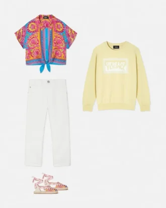 Kids Printed Cotton-Jersey Sweatshirt