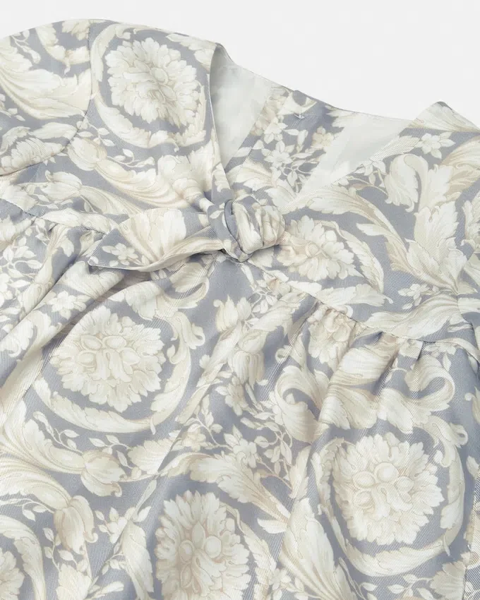 Kids Printed Silk Twill Dress Kids Printed Silk Twill Dress