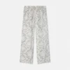 Kids Printed Silk Twill Pants