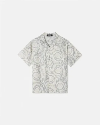 Kids Printed Silk Twill Shirt