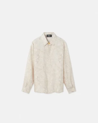 Kids Printed Silk Twill Shirt