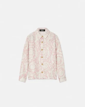 Kids Printed Silk Twill Shirt