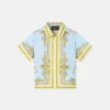 Kids Printed Silk Twill Shirt