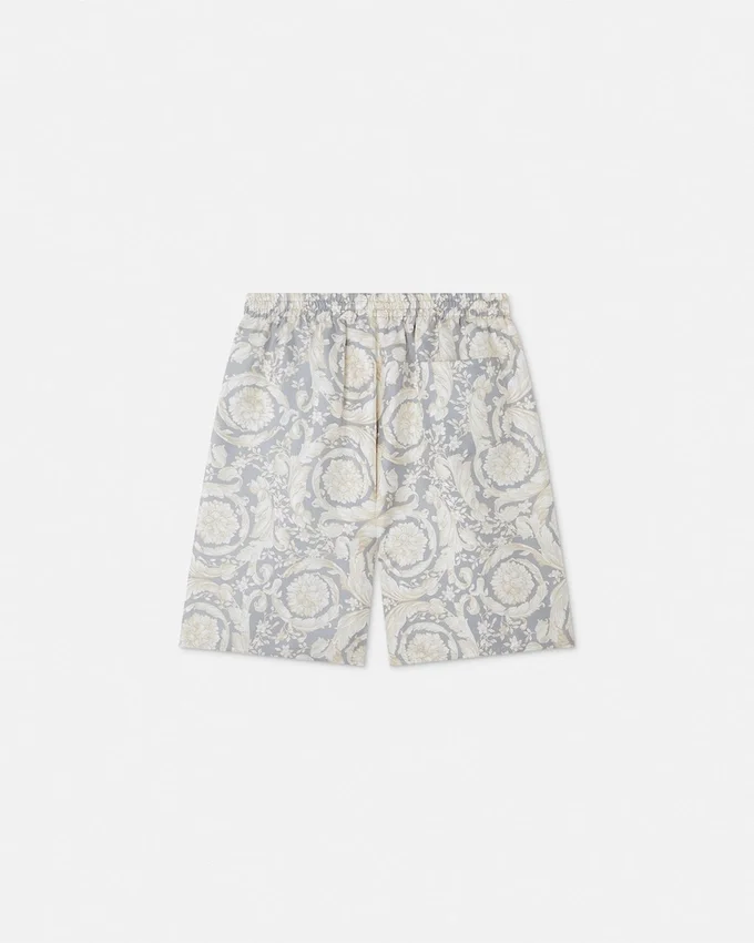 Kids Printed Silk Twill Shorts Kids Printed Silk Twill Shorts