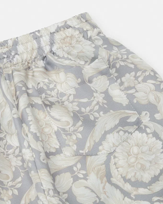 Kids Printed Silk Twill Shorts Kids Printed Silk Twill Shorts