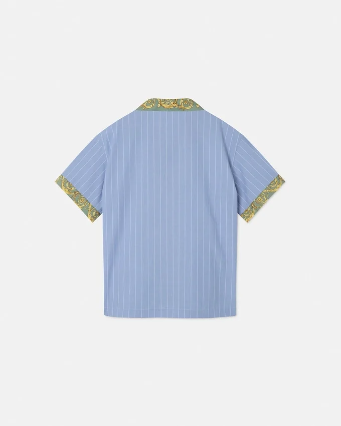 Kids Printed Striped Cotton-Poplin Shirt Kids Printed Striped Cotton-Poplin Shirt