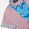 Kids Printed Striped Cotton-Poplin Shirt