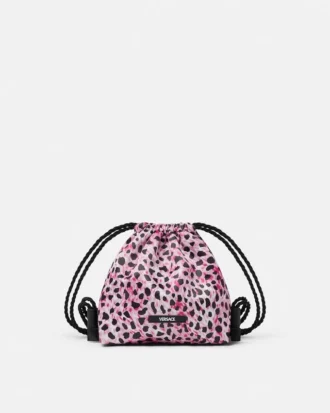 Kids Printed Twill Bucket Backpack
