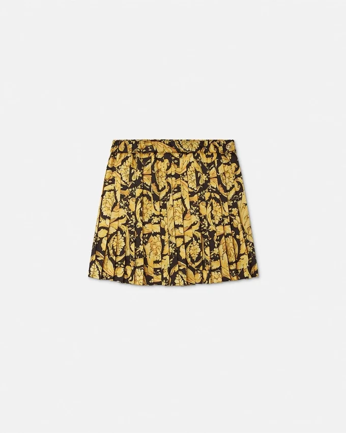 Kids Printed Twill Pleated Skirt Kids Printed Twill Pleated Skirt