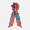 Kids Printed Twill Scarf Tie Scrunchie Kids Printed Twill Scarf Tie Scrunchie