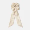 Kids Printed Twill Scarf Tie Scrunchie