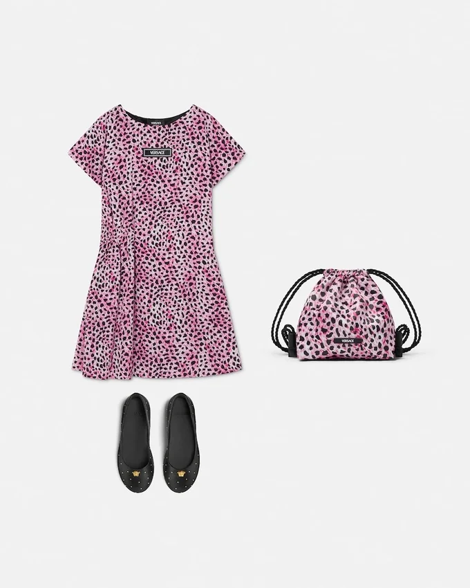 Kids Printed Viscose Dress Kids Printed Viscose Dress