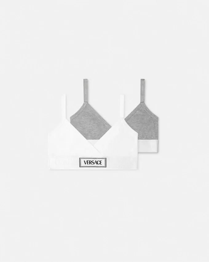 Kids Ribbed Cotton-Jersey Bralette 2-Pack Kids Ribbed Cotton-Jersey Bralette 2-Pack