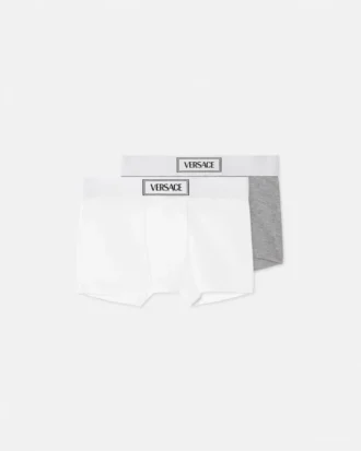Kids Ribbed Cotton-Jersey Trunks 2-Pack