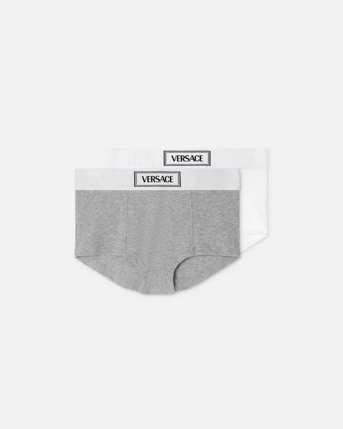 Kids Ribbed Cotton-Jersey Trunks 2-Pack Kids Ribbed Cotton-Jersey Trunks 2-Pack